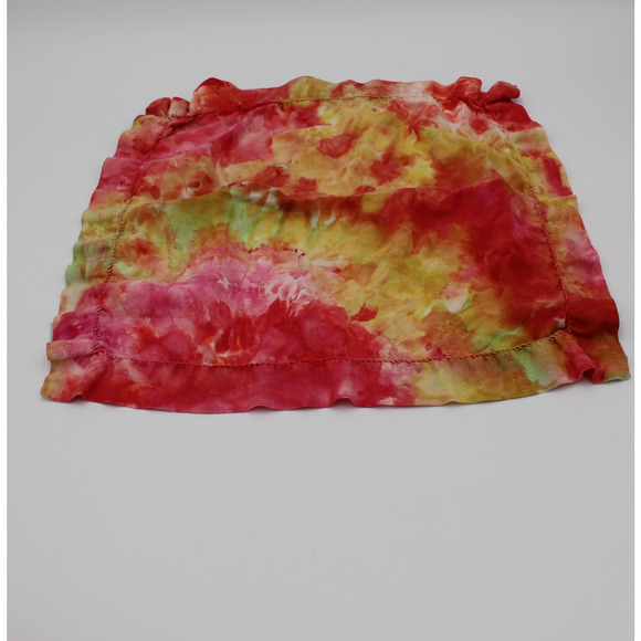 Pottery Barn Linen Napkins SET 6 Pink Yellow Tie Dye Pastel Festive Party - Picture 8 of 14